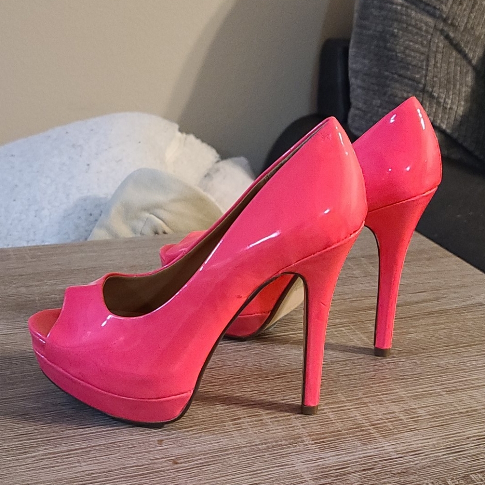 Pink high heels